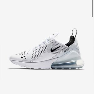 Nike Air Max 270 White and Black Sneakers